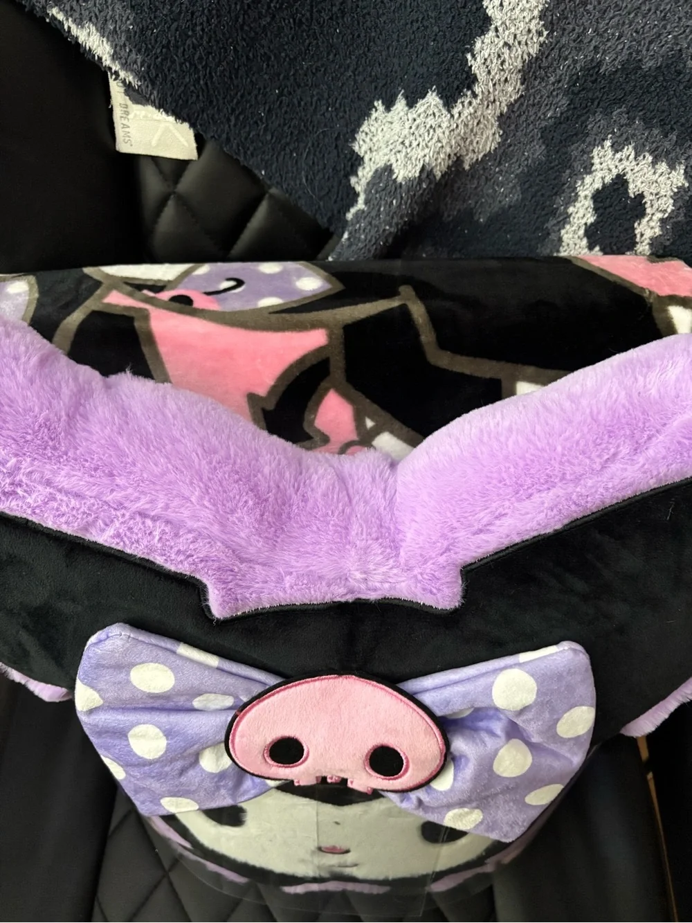 Kuromi throw Blanket & Pillow.   Set New.